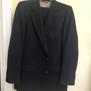 Vintage Bill Blass Pinstrip Suit! 100% Pure Wool